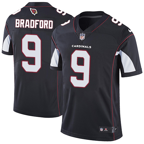 Nike Cardinals #9 Sam Bradford Black Alternate Men's Stitched NFL Vapor Untouchable Limited Jersey